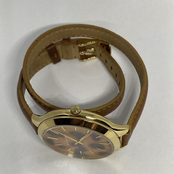 Michael Kors Slim Runway MK2327 Women's Brown Leather Analog Dial Watch UC624 - Picture 8 of 12